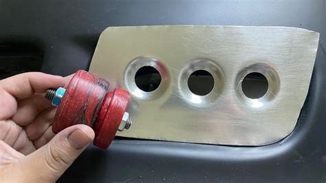 how to dimple sheet metal|punch and flare dimple dies.